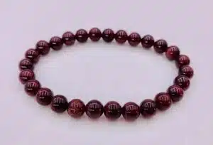 0,8 cm gemstone bracelet Garnet