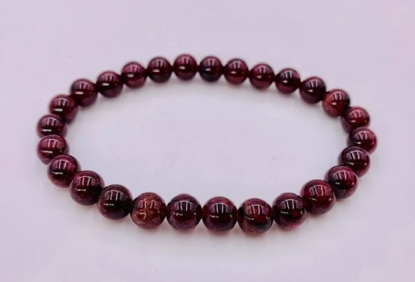 0,8 cm gemstone bracelet Garnet