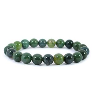 0,8cm bracelet Moss Agate