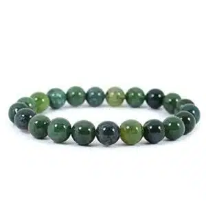 0,8cm bracelet Moss Agate