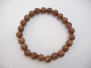 0,8cm gemstone bracelace Goldstone