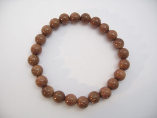 0,8cm gemstone bracelace Goldstone