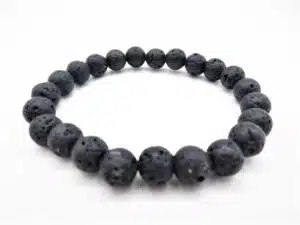 0,8cm gemstone bracelace Lava stone