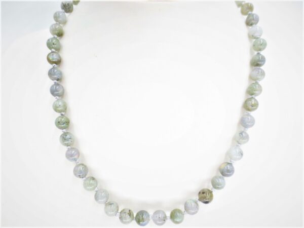 0,8cm stone beads necklace labradorite