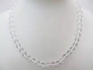 0,8cm stone beads necklace rock chrystal