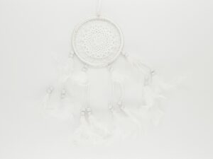 13cm crochet dream catcher white