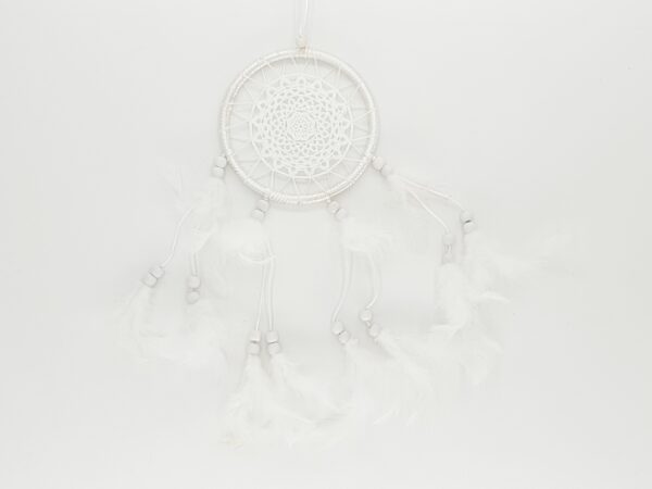 13cm crochet dream catcher white