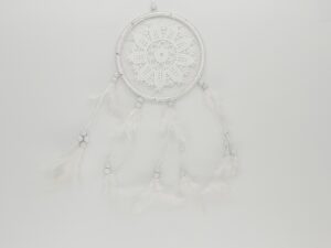 16cm crochet dream catcher white