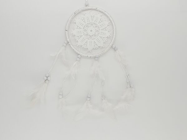 16cm crochet dream catcher white