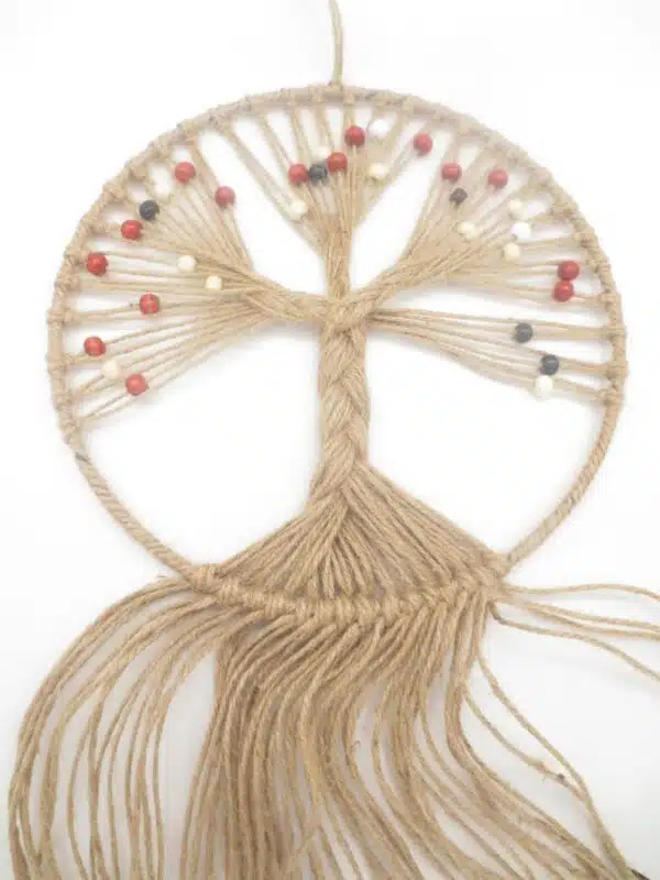 25 cm Dreamc atcher Tree of Life Brown