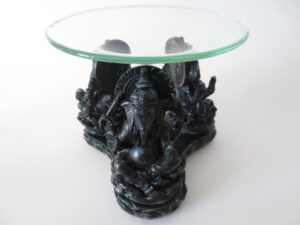 3 black Ganesh oil burner