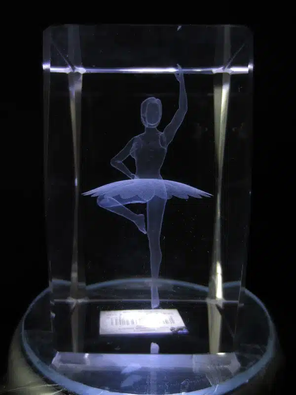 3D laserblok with Ballerina