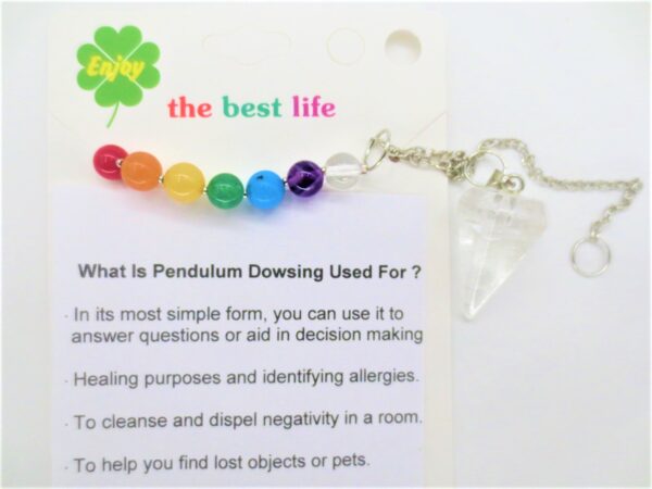 7 Chakra pendulum rock crystal