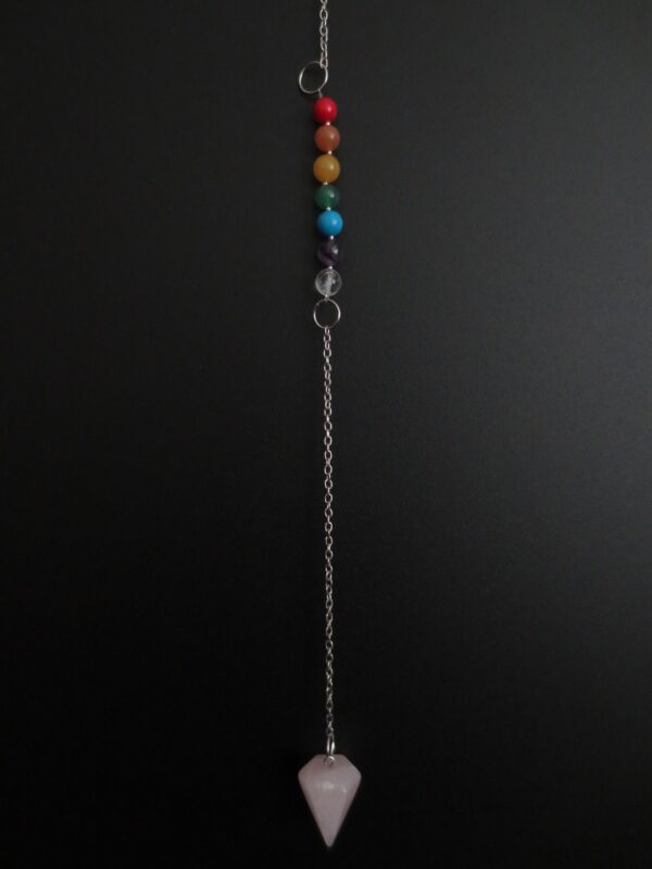 7 Chakra pendulum Rose quartz