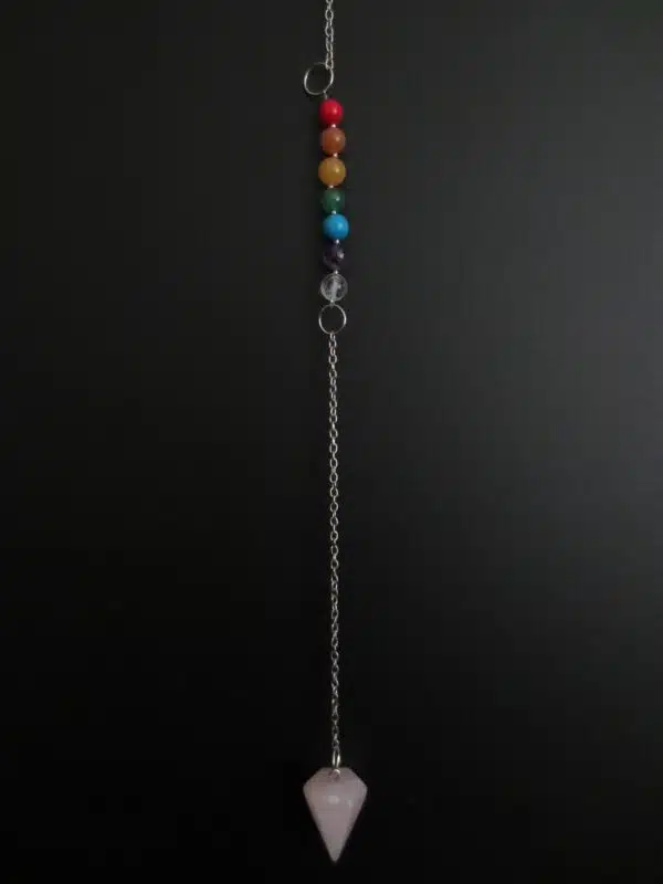 7 Chakra pendulum Rose quartz