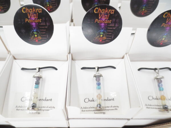 7 Chakra Vial Pendant necklace - wholesale