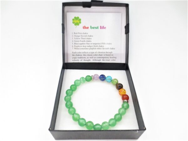 8mm bracelet Aventurine 7 Chakra