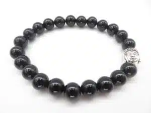 8mm bracelet black Onyx Buddha