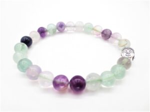 8mm bracelet Fluorite Buddha