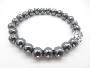 8mm bracelet hematite with Buddha without box