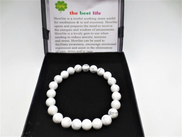 8mm bracelet howlite