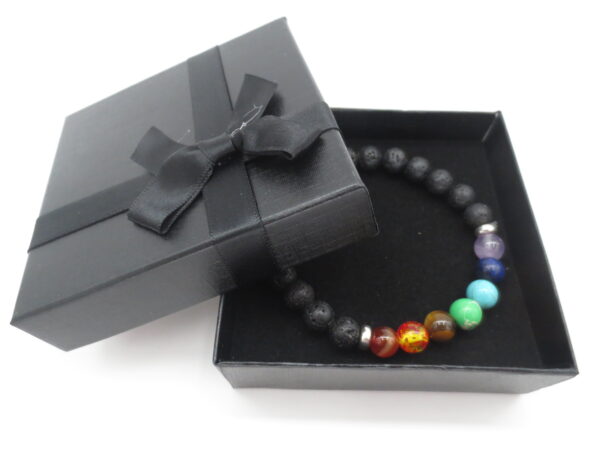 8mm bracelet lava stone 7 Chakra