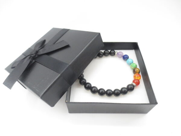 8mm bracelet Onyx 7 Chakra