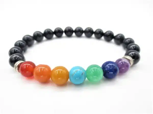 8mm bracelet Onyx 7 Chakra