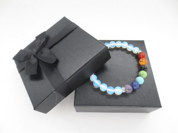 8mm bracelet Opalite 7 Chakra