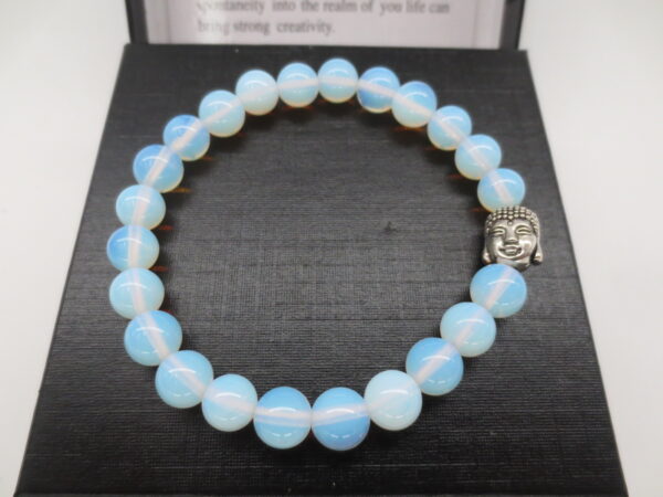 8mm bracelet Opalite Buddha