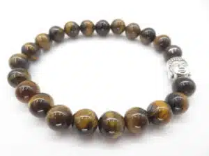 8mm bracelet Tiger eye Buddha