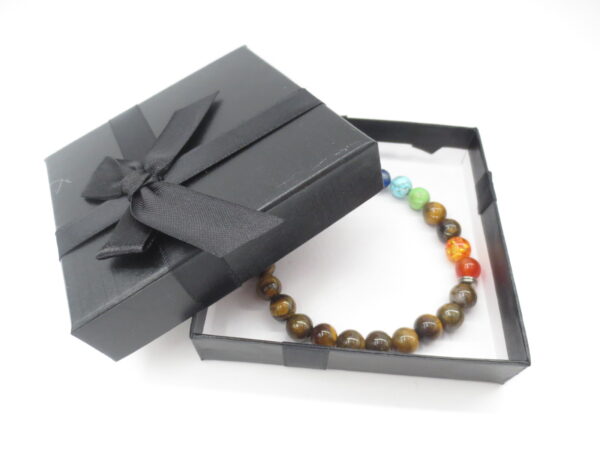 8mm bracelet Tigereye 7 Chakra