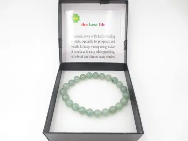 8mm gemstone bracelace Aventurine with gift-box