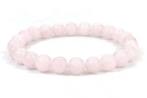 8mm gemstone bracelace Rosequartz