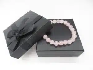 8mm gemstone bracelace Rosequartz