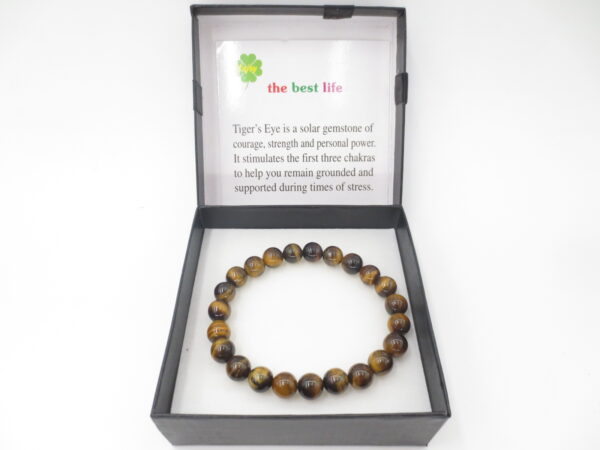 8mm gemstone bracelace Tigereye