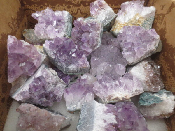 Amethyst Cluster set (6pcs) - wholesale