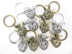 Angel caller keyhanger gold & zilver (12pcs)