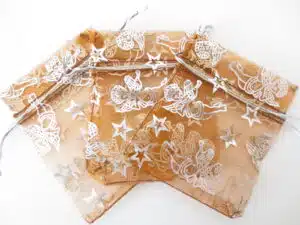 Angel organza gift bag Brown