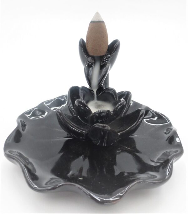 Backflow Incense Burner Lotus on Water leaf