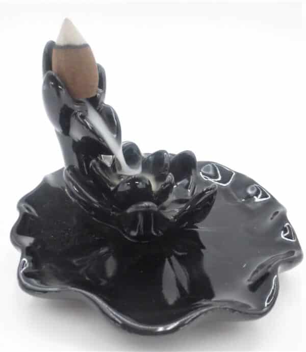 Backflow Incense Burner Lotus on Water leaf