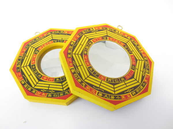 Bagua Mirror set 12cm wood