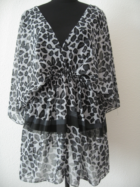 Blouse with zebra print III