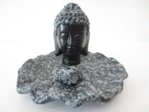 Buddha incense holder grey