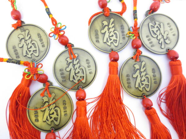 Chinese lucky coin with characters (6pc)