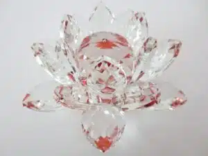 Cristal lotus red large