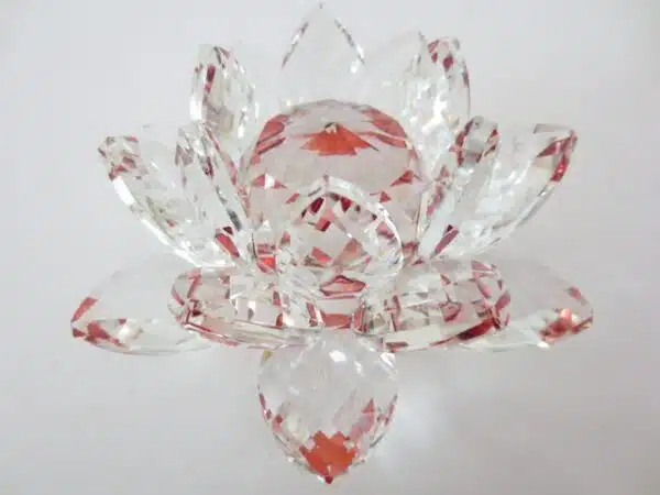 Cristal lotus red large