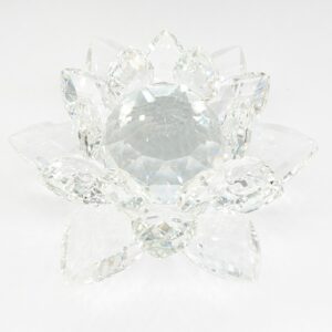 Cristal lotus white Large 13 cm