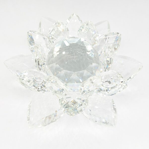 Cristal lotus white Large 13 cm