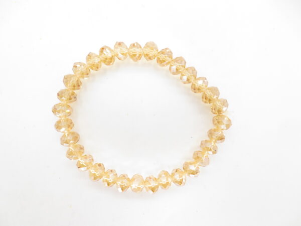 Crystal bracelet thin yellow